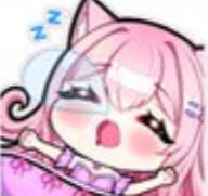 fae yawning/sleeping in bed